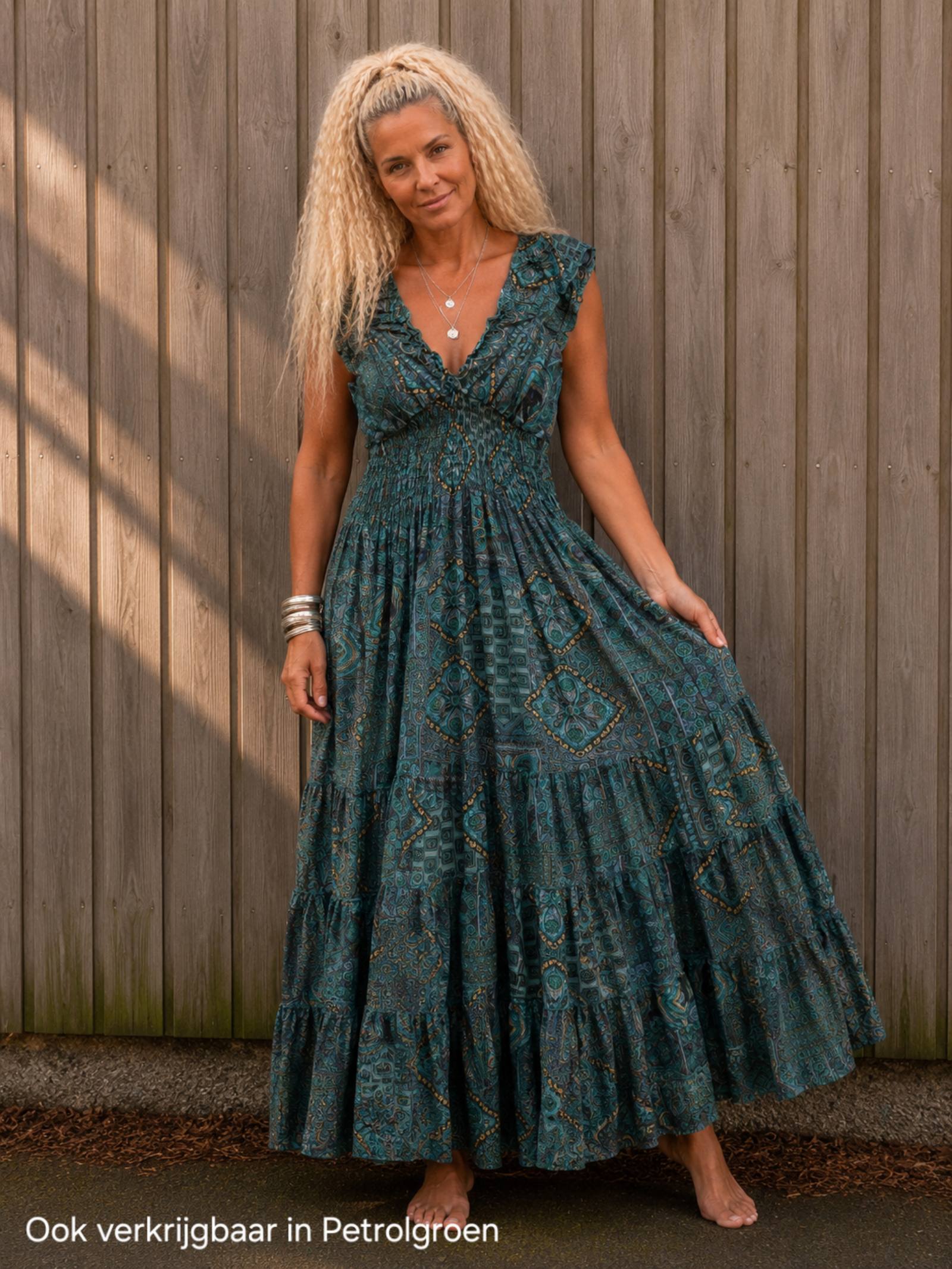 Boho Maxi Jurk Silk – One Size