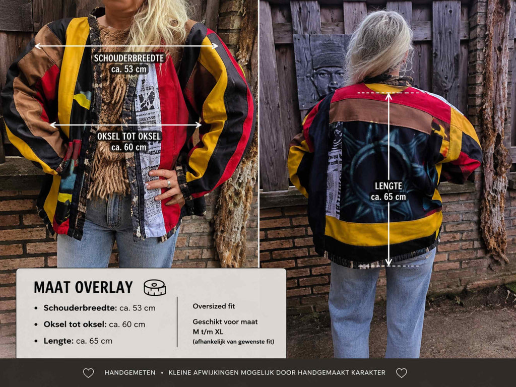 Upcycled Patchwork Jacket “Nomad Soul” – One of a Kind Boho Jacket