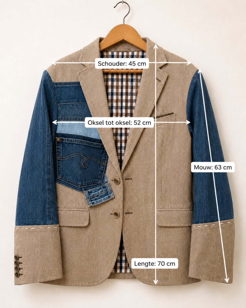 Maatoverlay One of a Kind upcycled blazer