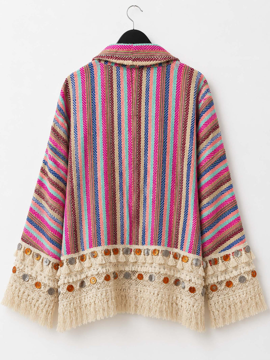 Boho Vest Ibiza Multicolor met Franjes – One Size