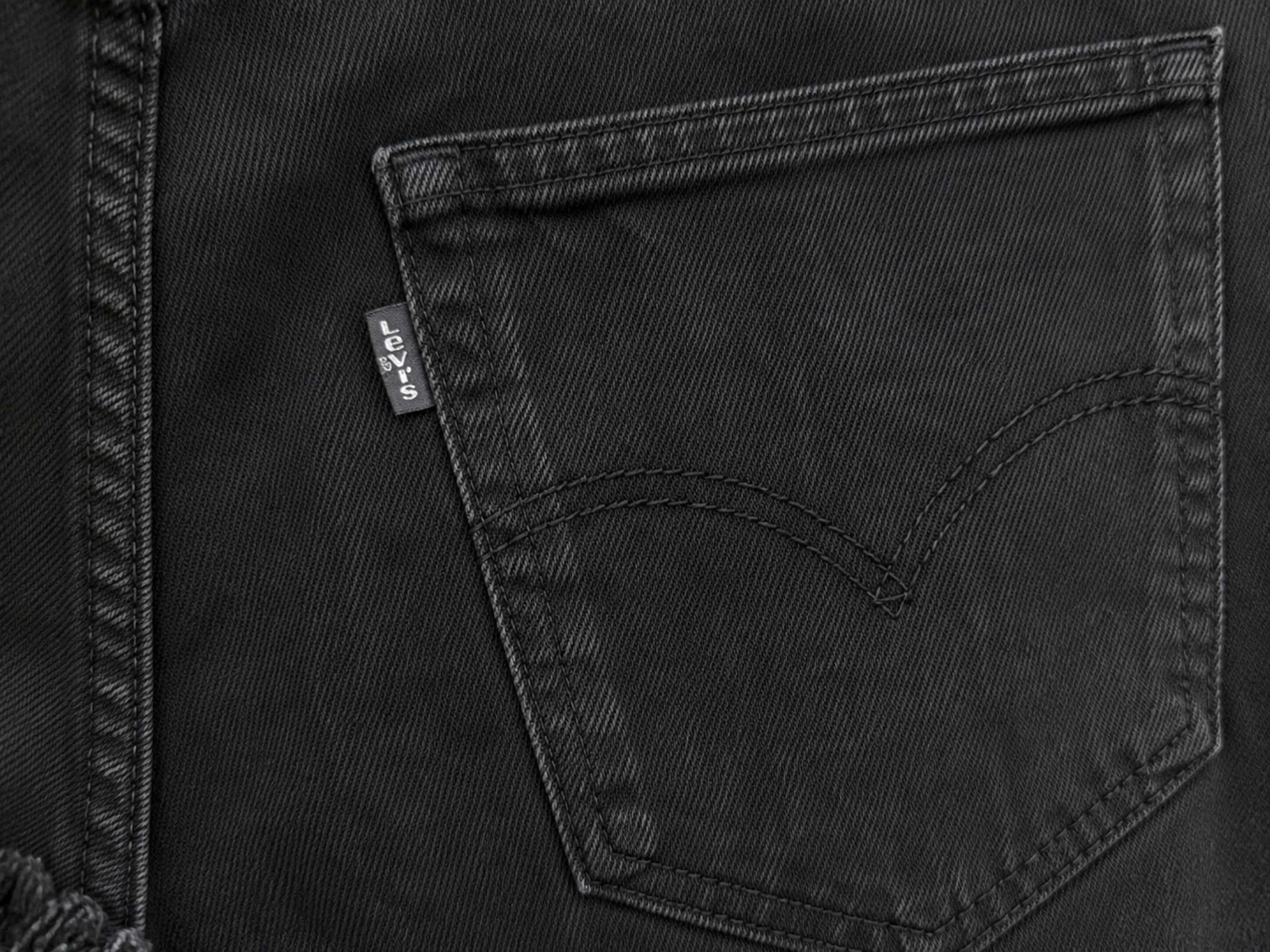 One of a Kind Upcycled Levi's Patchwork Rok – Zwart & Grijs
