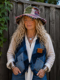 Handgemaakte Boho Patchwork Hoed – One of a Kind