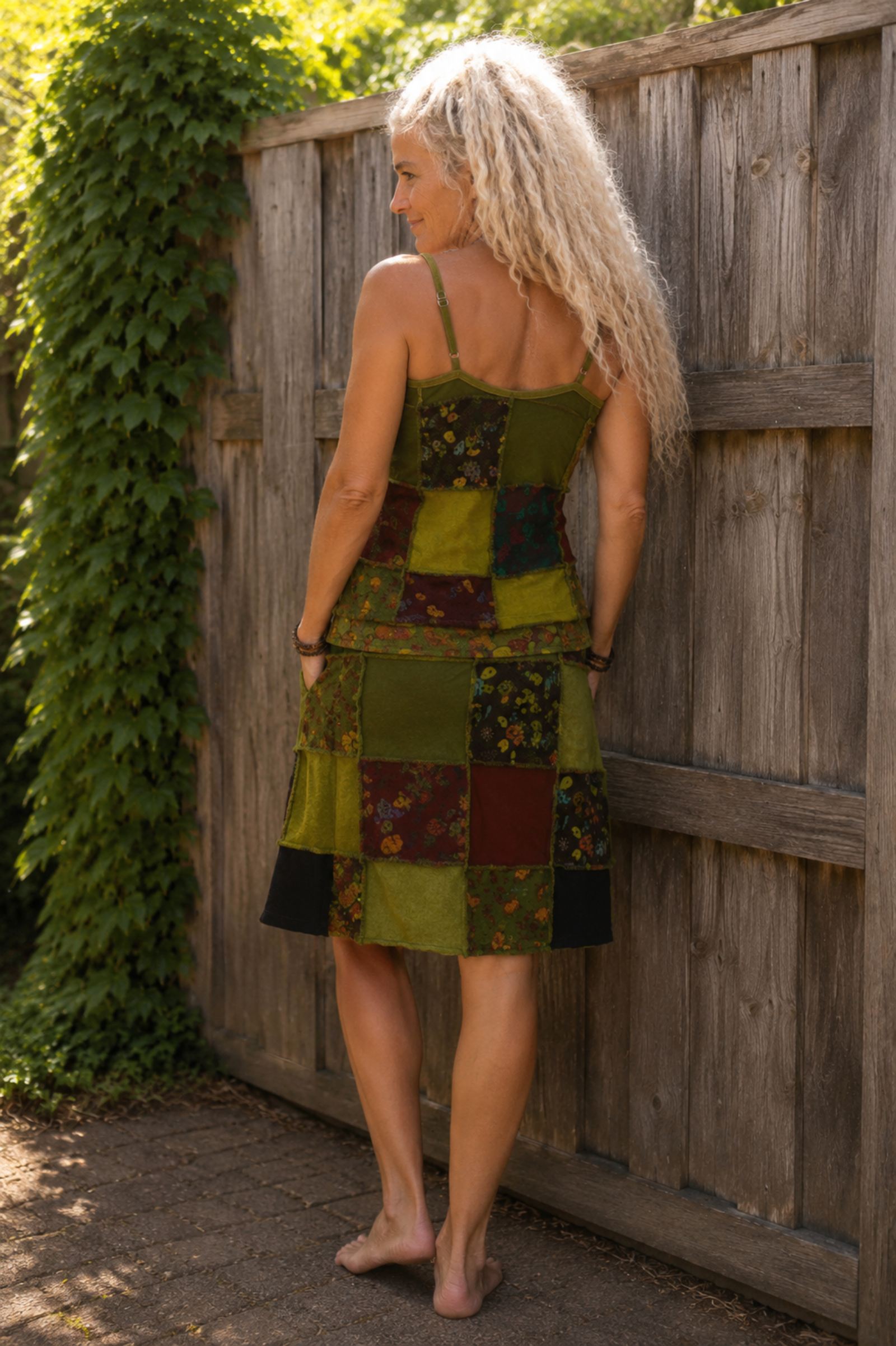 Boho Patchwork Set – Top & Rok van 100% Katoen