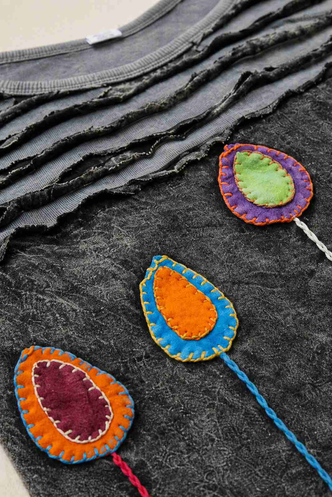 unieke boho top handgemaakt details kunnen variëren katoen