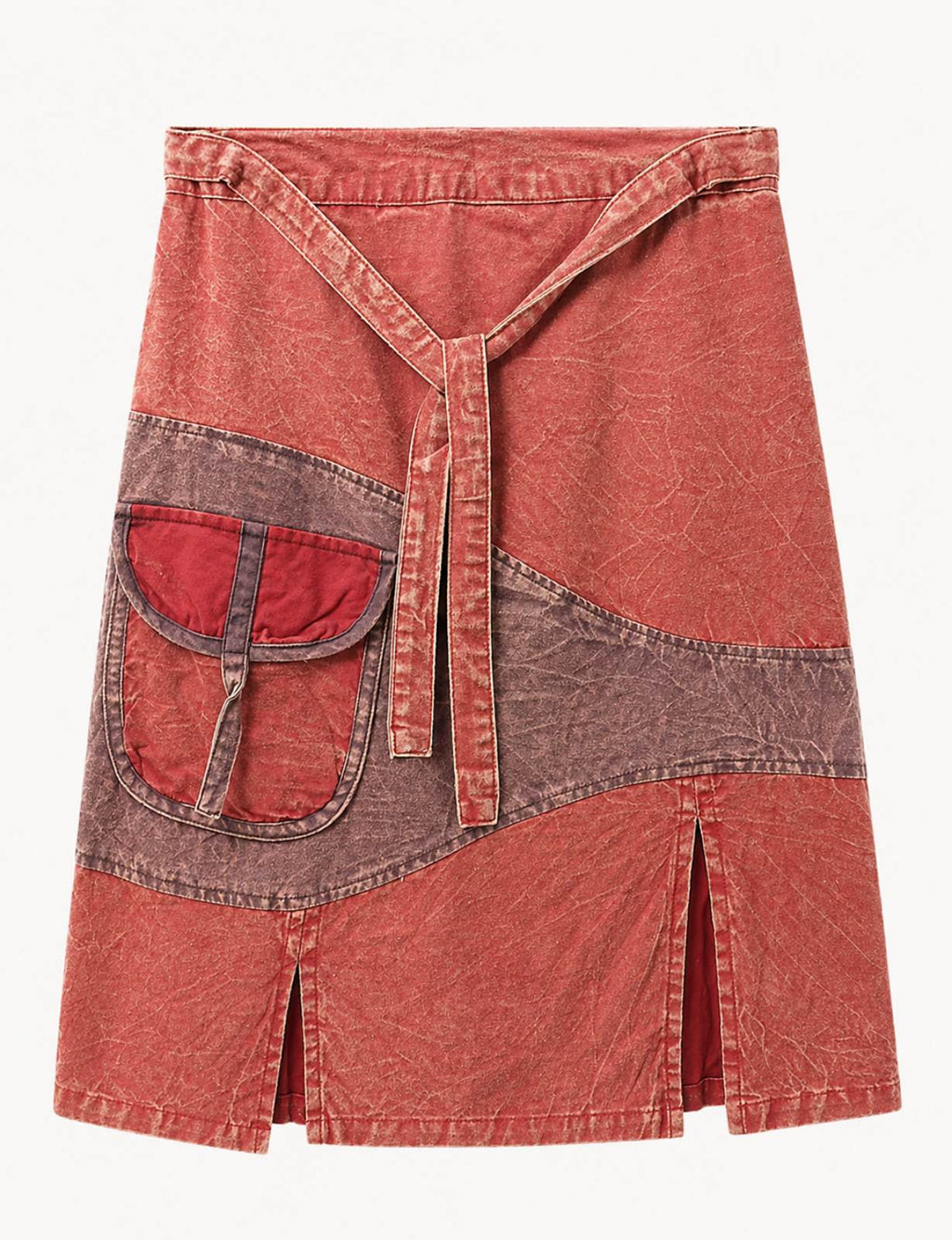 Upcycled Boho Rok “Earth Spirit” – One of a Kind | 100% Katoen