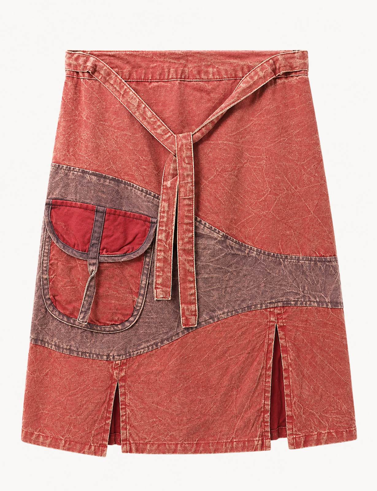 Upcycled Boho Rok “Earth Spirit” – One of a Kind | 100% Katoen