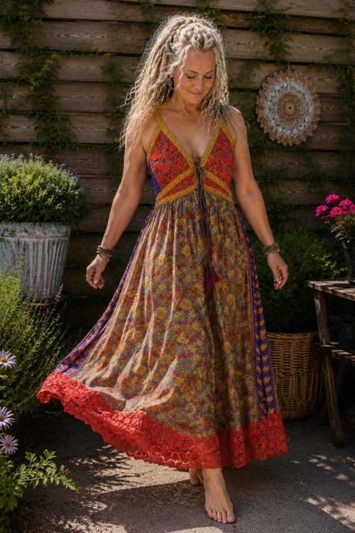 Boho Maxi Jurk – Paisley Print – One Size – Ibiza Style Zomer Jurk | Old New Atelier