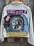 Denim jasje she wolf freedom achterkant