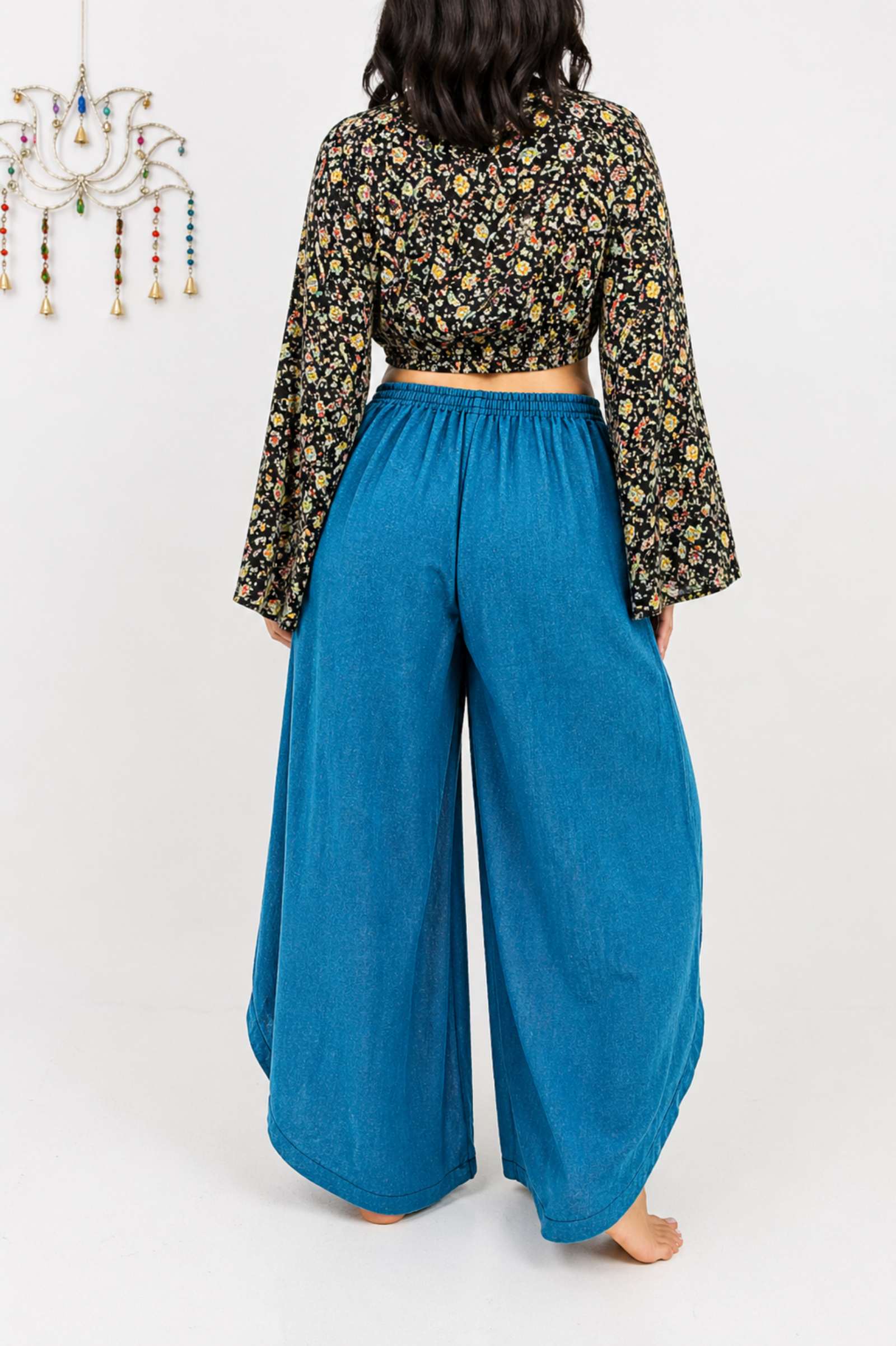 Boho Wrap Broek “Nomad Flow” – 100% Katoen | One Size