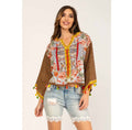 Boho Viscose Blouse – Print & Kwastjes – L & XL – Laatste Stuks