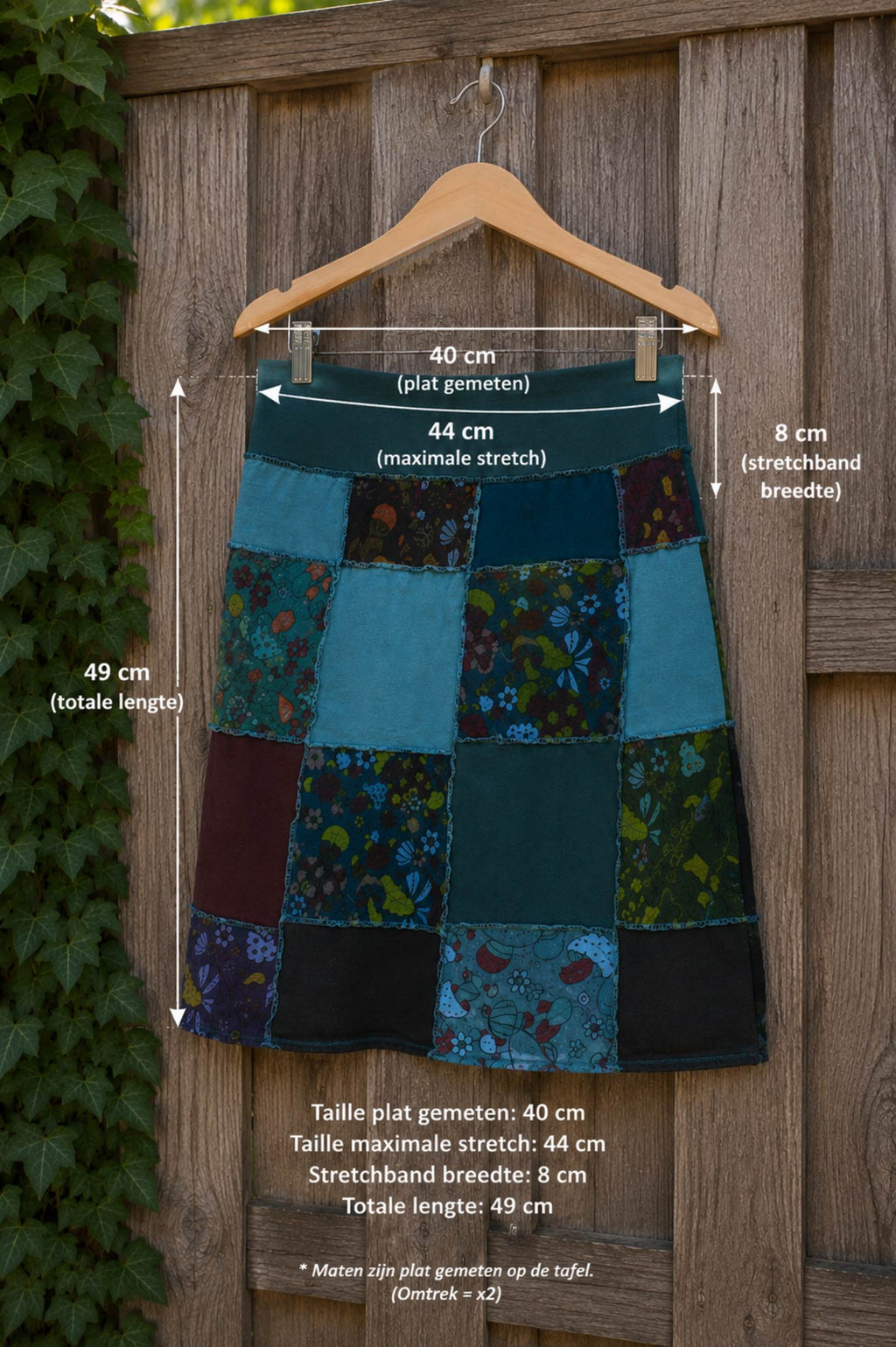 Boho Patchwork Set – Top & Rok van 100% Katoen