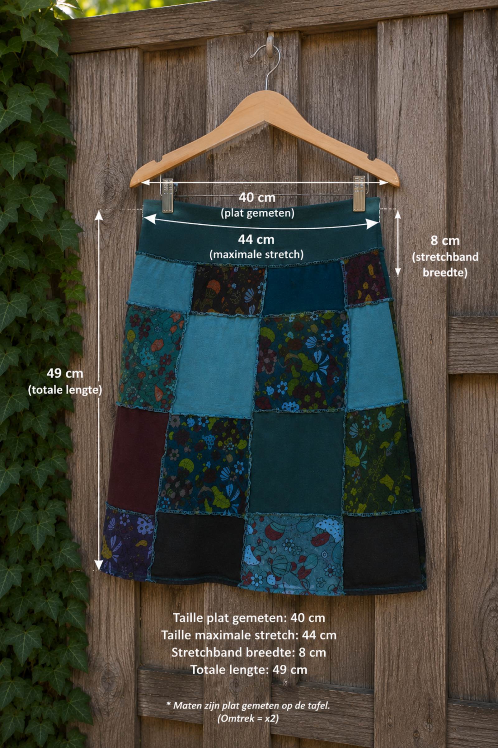 Boho Patchwork Set – Top & Rok van 100% Katoen
