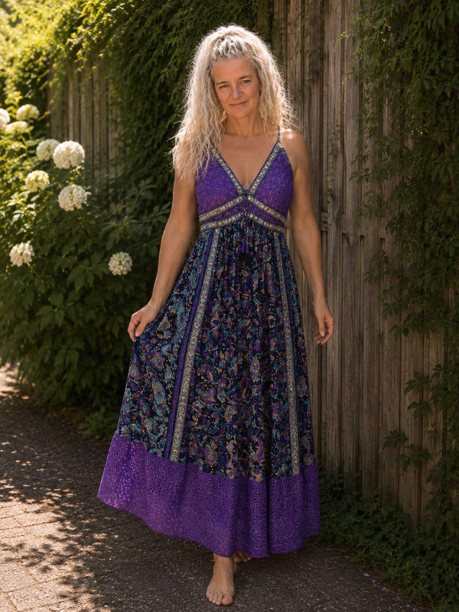 Boho Maxi Jurk – Paisley Print – One Size – Ibiza Style Zomer Jurk | Old New Atelier
