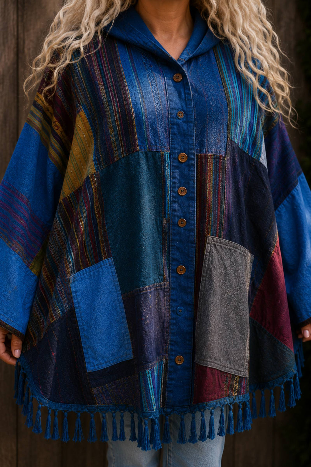 Nomad Spirit– Boho Patchwork Poncho