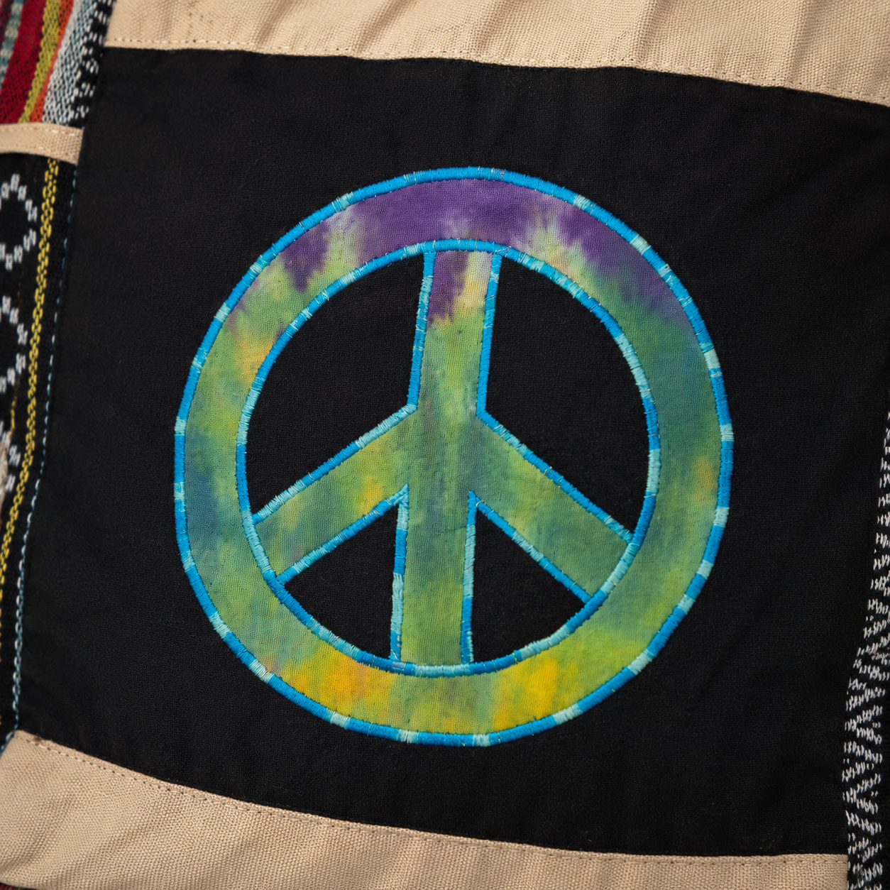 Handgemaakte Boho Crossbody Tas – Peace Patch – One of a Kind