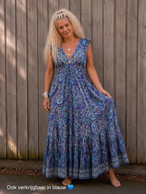 Boho Maxi Jurk Silk – One Size