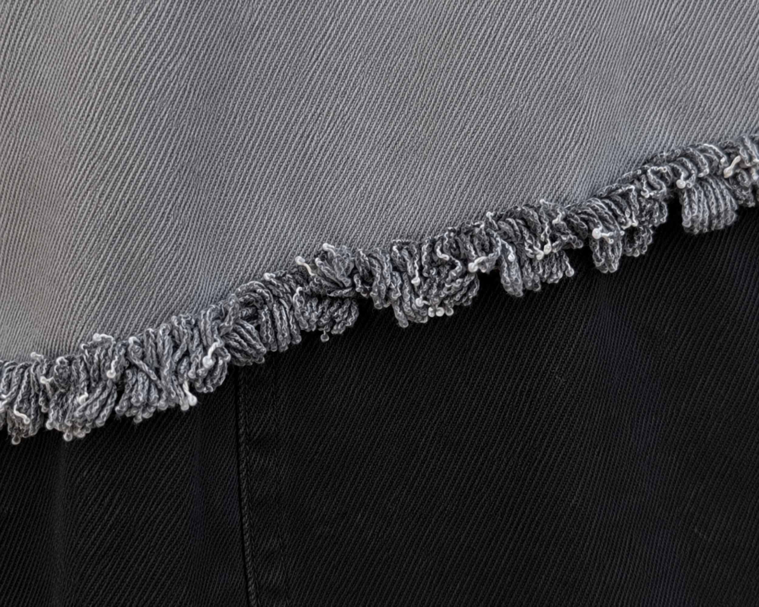 One of a Kind Upcycled Levi's Patchwork Rok – Zwart & Grijs