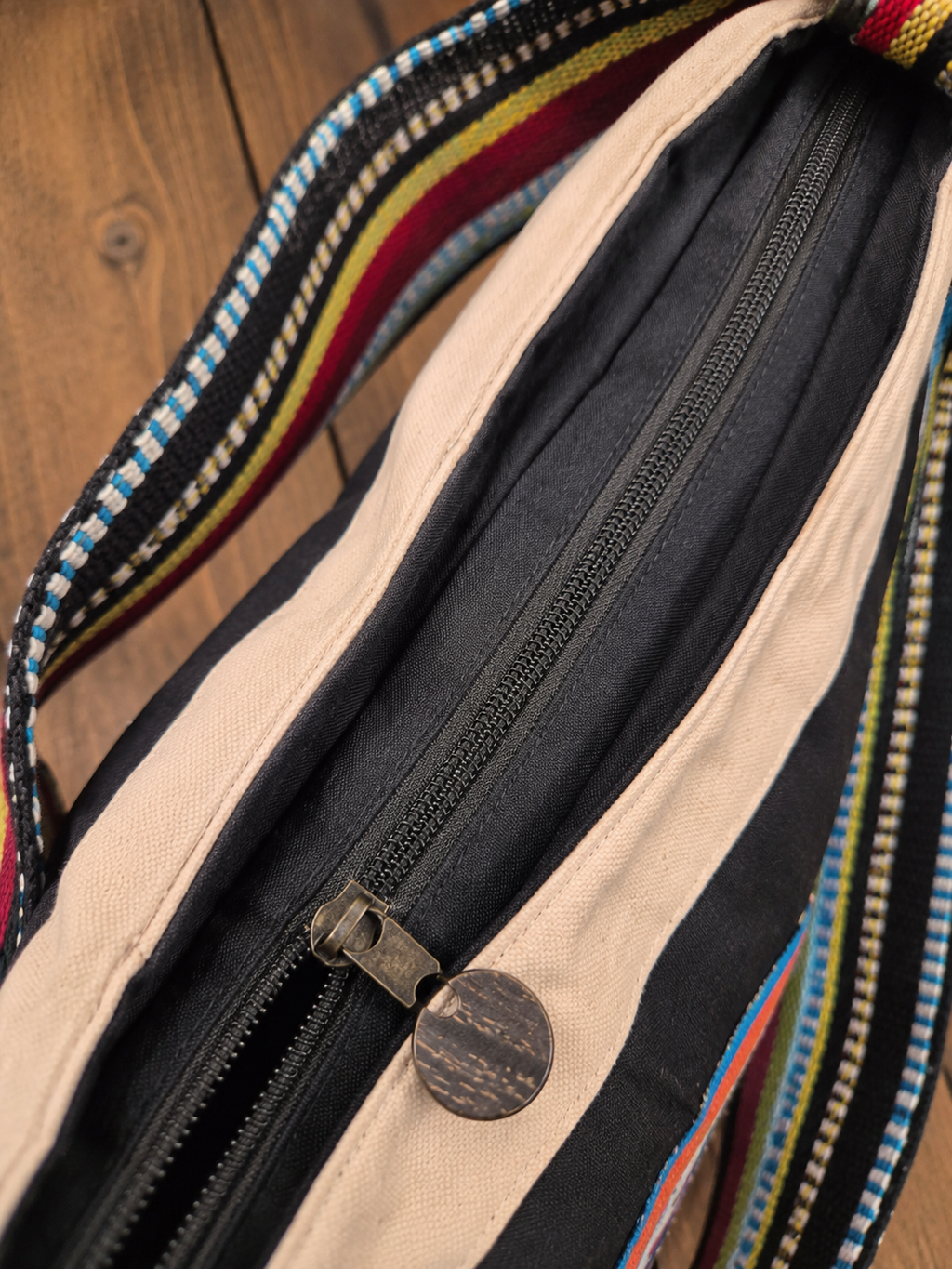 Handgemaakte Boho Crossbody Tas – Peace Patch – One of a Kind
