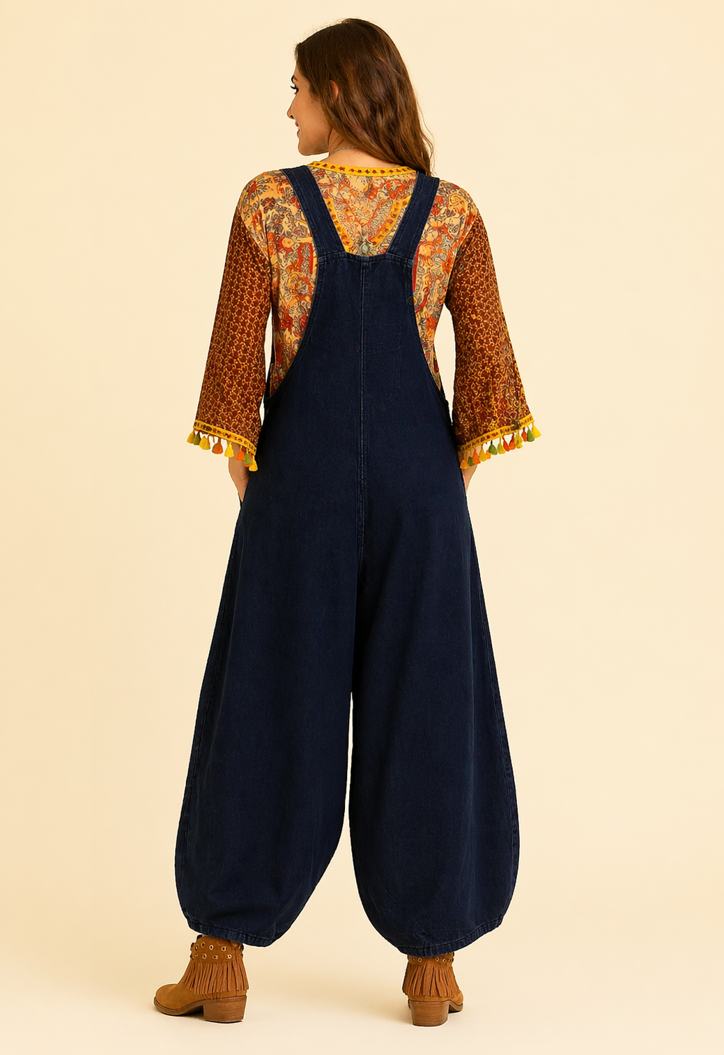 Boho Harem Jumpsuit – Relaxed Fit – Laatste Stuk