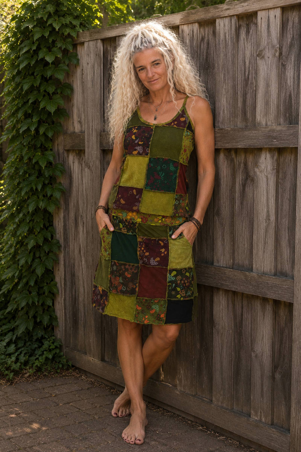 Boho Patchwork Set – Top & Rok van 100% Katoen