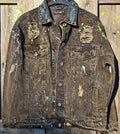 Upcycled denim jasje boho stijl voorkant handgemaakt Old New Atelier one of a kind